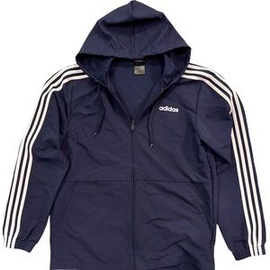 Men’s Adidas Essentials 3-striped Woven Windbreaker